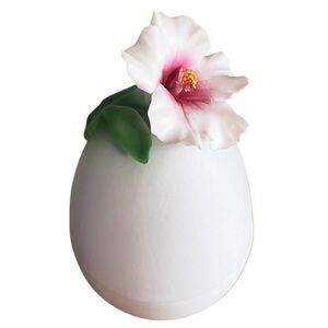 Capodimonte Fabar Flower Egg Trinket Box